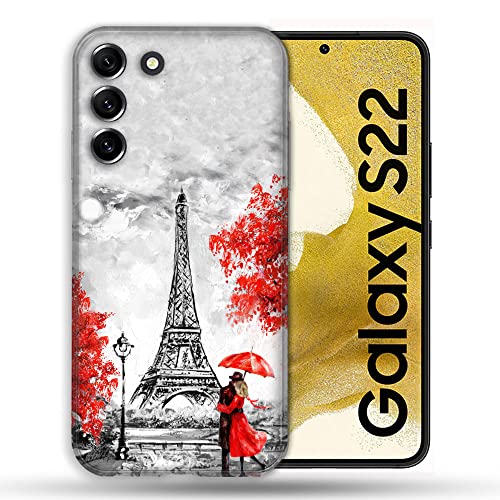 Coque Samsung S22 Paris Rouge pour habiller votre téléphone en voyage