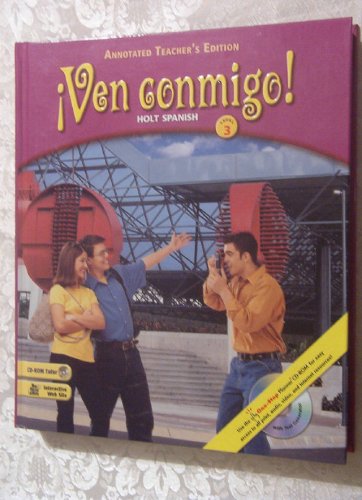 Amazon.com: Ven conmigo! Holt Spanish Level 3, Annotated Teacher Edition: 9780030573279: Holt ...
