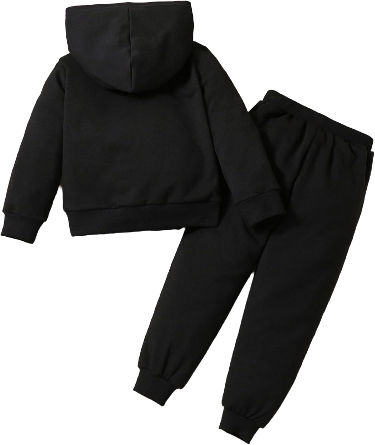 Kids 2piece Tracksuit Sweatsuit Girls Cute Butterfly Print Hoodie Sweatshirt and Pants Set Play Wear