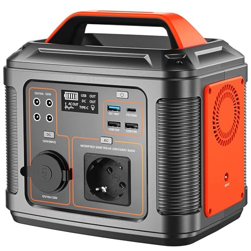 Tragbares Power Station 300W, SBAOH 296Wh Generator...