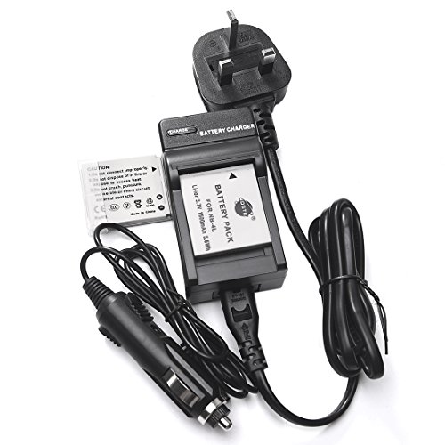 Chargeur DSTE DC22U et 2 batteries NB-4L pour Canon PowerShot SD400 SD600 SD1000
