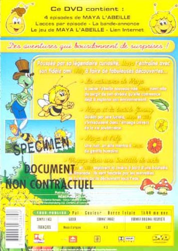 DVD infantil de la abeja Maya con aventuras de la edición francesa para toda la familia 2