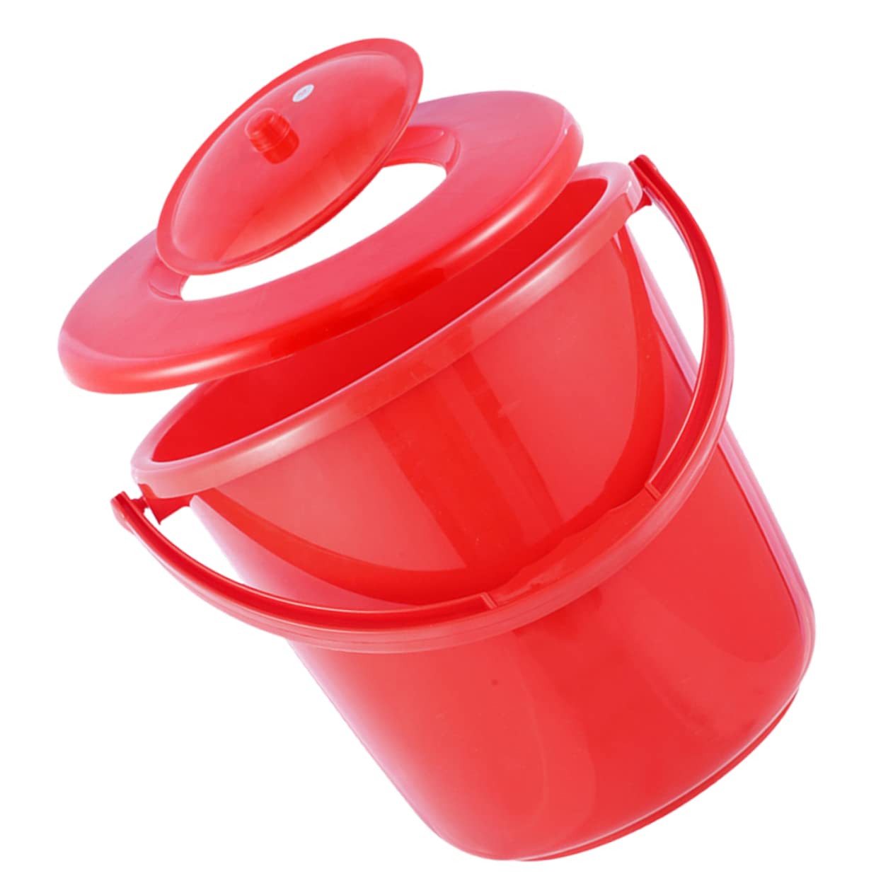 COLLBATH Przenośny Nocnik Dla Dorosłych Pokrywą Wygodny Pojemnik Mocz Stabilny Spittoon z Uchwytem Idealny Do Użytku Domu i Podróży Wykonany z Trwałego Plastiku