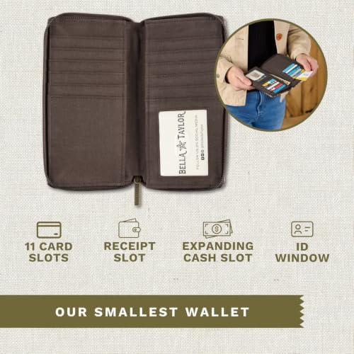 Bella Taylor Slim Card Wallet for Women, Twilight Garden — view 3