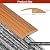 20Ft Floor Transition Strip Self Adhesive Carpet to Tile Floor Edging Trim PVC Threshold Strips, Peel and Stick Floor Joining Strip Suitable for Threshold Height Less Than 5mm(Light Brown Wood Grain)
