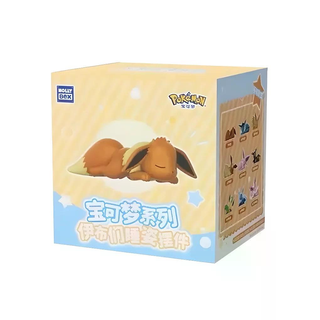 Pokémon Eeveelutions Sleeping Series Blind Box – Evoli & Entwicklungen Sammelfigur | Überraschungsbox mit zufälliger Figur | Niedliche Pokémon Mini Figur zum Sammeln & Dekorieren