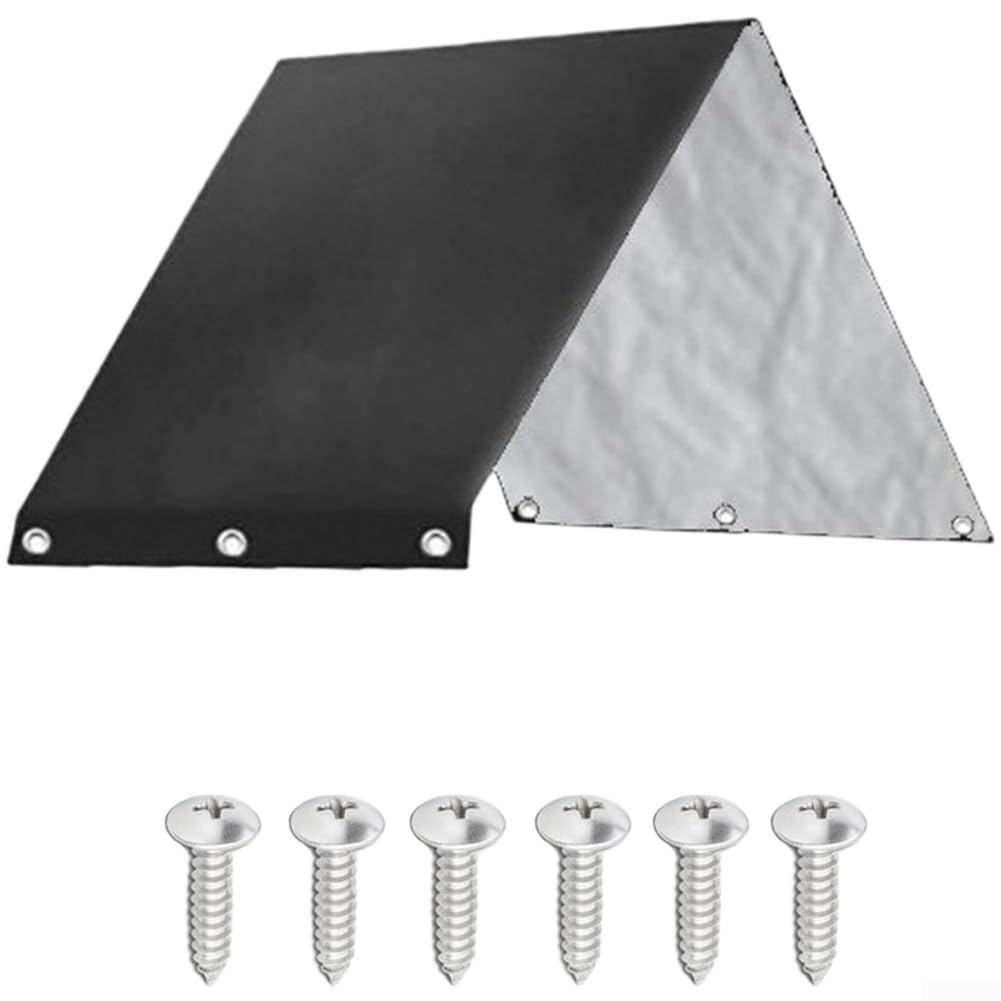 Outdoor Playset Canopy Waterproof Sun Shade UV Protection Tarp for Kids Fort Climbing Frame Sandpit Garden Swing Cover 190t Oxford Cloth All Weather Rain Protector(Black)