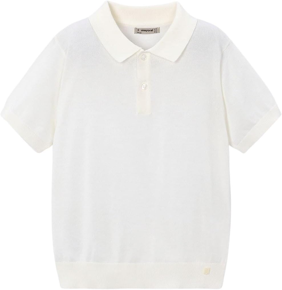 Mayoral S/s Polo for Boys Cream
