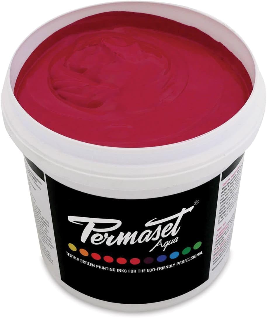 Permaset Aqua Fabric Supercover Screenprinting Inks - Mid Red - 1 Liter