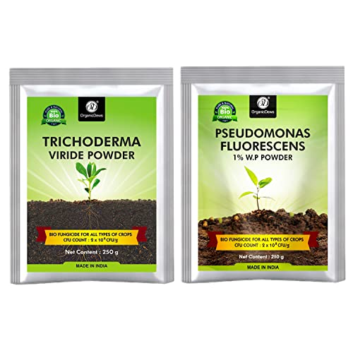 OrganicDews Trichoderma Viride Powder(250 g) + Pseudomonas Fluore...