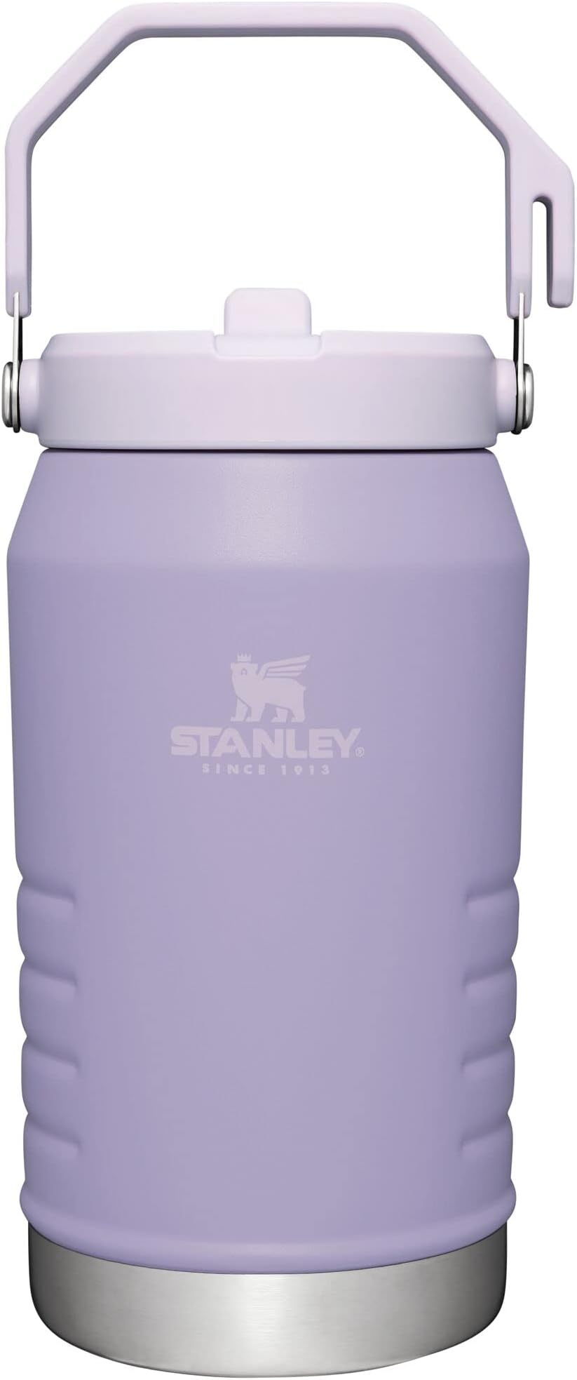 Stanley IceFlow Flip Straw Jug with Handle 64 oz| Twist On Lid and Flip Up Straw | Leak Resistant for Travel and Sports | Insulated Stainless Steel | BPA-Free | Lavender