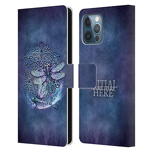 Coque en cuir iPhone 12 Pro Max personnalisé Brigid Ashwood Libellule style haut de gamme