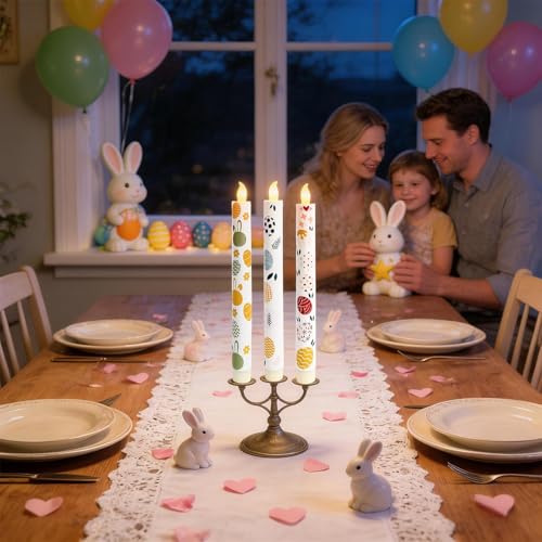 Velas que funcionan con pilas para decorar centros de mesa sin riesgo 2
