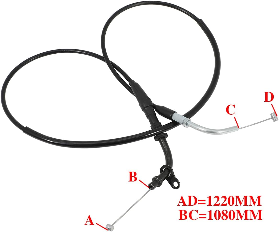 Motorcycle Extended Throttle and Clutch Cable Kit for Yamaha V Star XV250 Virago 125 250 XV125 XV250 Route 66