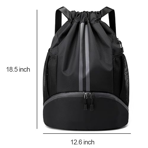 Lokapegy DRAWSTRINGGYMBACKPACK001 Black Drawstring Gym Bag thumb #1