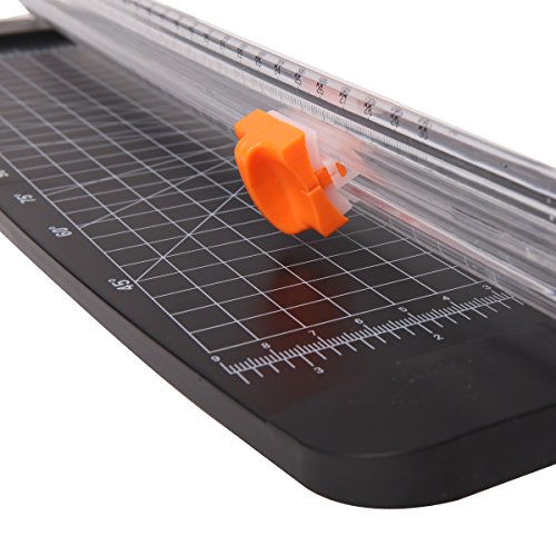Jielisi 12 Inch Paper Trimmer, A4 Size Paper Cutter With Automatic Security Safeguard For Coupon, Craft Paper And Photo (Black) #TOP3