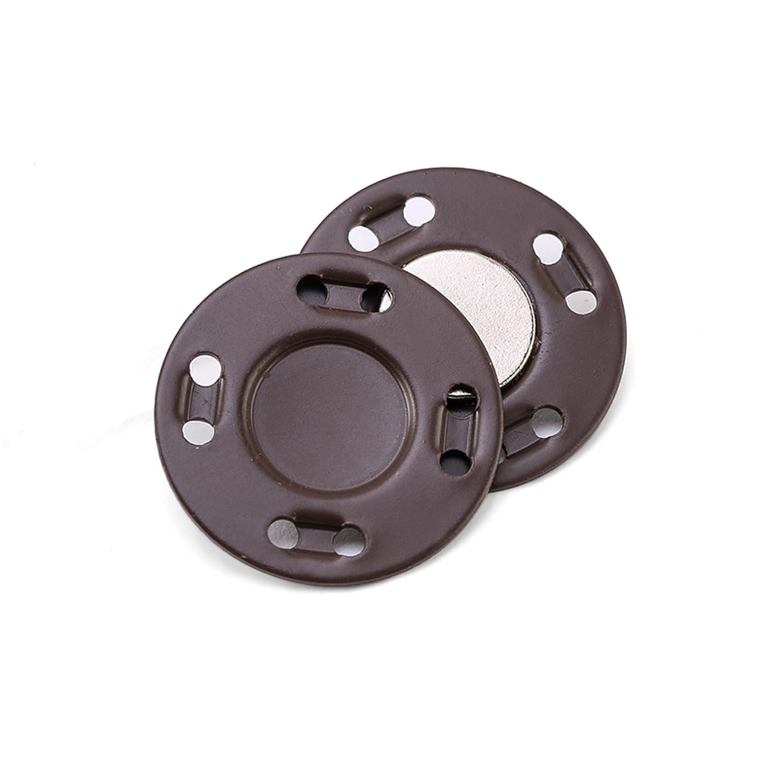 Njiezhao Color 5 Magnetic Press Studs 5 Pairs Sewing Metal Buttons Magnet Stone Colorful Automatic Magnetic Snap Invisible Coat Buckle Diy Craft(,12Mm 5 Pairs)