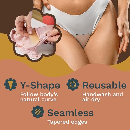 Camel Toe Concealer | Seamless Camel Toe Hider, Anti Camel Toe Cover Silicone Insert, No Camel Toe Underwear Guard, Cameltoe Concealer Cover, Camel Toe Stopper (3 Pack)3