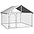 vidaXL Outdoor Dog Kennel with Roof Garden Patio Terrace Backyard Lawn Pet Supplies Dog Cage House Crate Playpen Run Lockable Safety