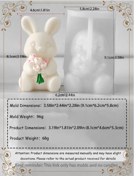 RKPM HOMES Cute Rabbit Silicone Mold - Image 6