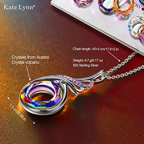 Image of Kate Lynn Rise From the Ashes Phoenix Pendant Necklace for Women | Symbol of Strength & Rebirth, Meaningful Birthday Gift for Women