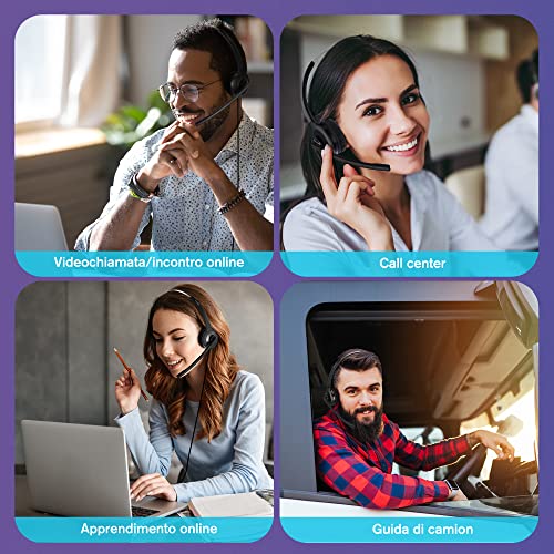 Cuffie PC con Microfono, Cuffia con Microfono