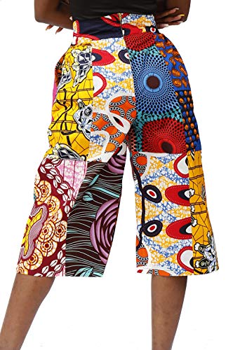 Women African Print Waist Pants Ankara Nation Print Pants Clothing3