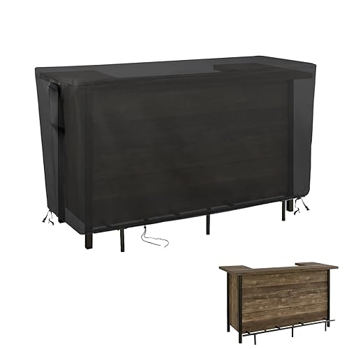 Kingling Outdoor Table Cover for Bar Table, 72 Inch Waterproof