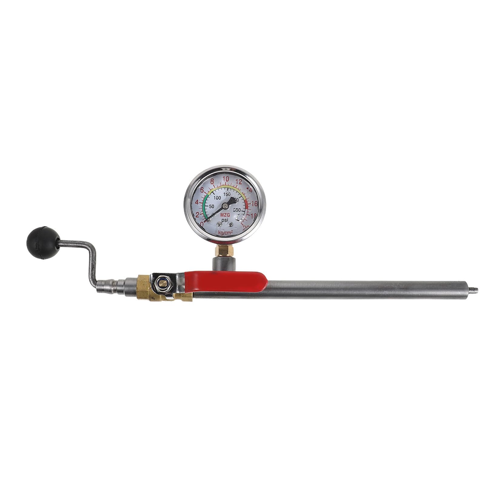 Beavorty Reifendruckmesser mit Manometer und Metall Aufblasstange für Schwere Baumaschinen und Lkw Präzise Druckkontrolle und Robuste Bauweise für Tägliche Reifenwartung