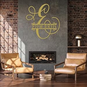 Split Letter Metal Monogram Custom Signs Outdoor Metal 16 Gauge Metal Name Sign Family Sign Wall Decor Durable Metal Sign Personalized Wedding Gift