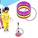 PRALB 18 PCS 18cm Plastic Multicolor Toss Rings Plastic Toss Rings for Speed and Agility Practice Games, Carnival, Garden, Backyard, Outdoor Games