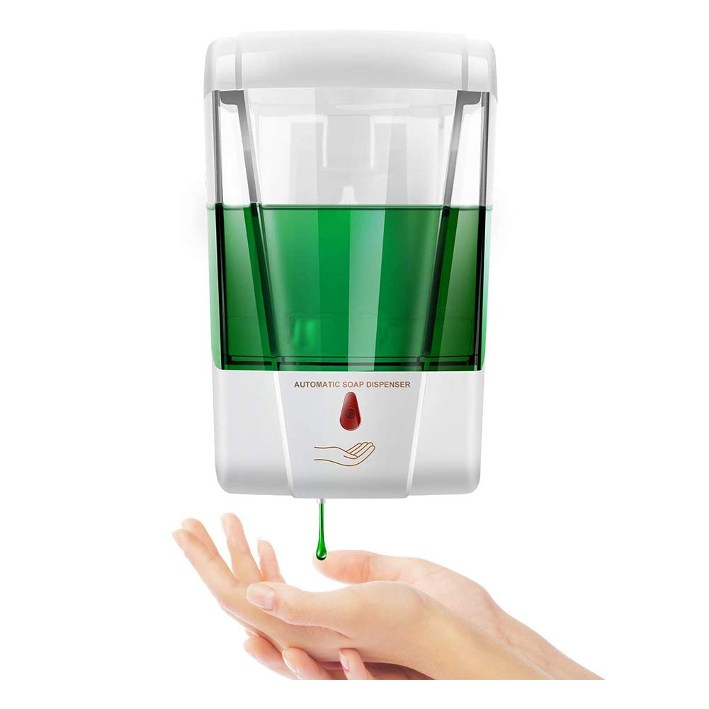 Soap Dispenser, Wall-Mount Automatic Sensor Touch-Free Soap Lotion Pump Battery Powered for Kitchen Bathroom Hospital Hotel 700ML