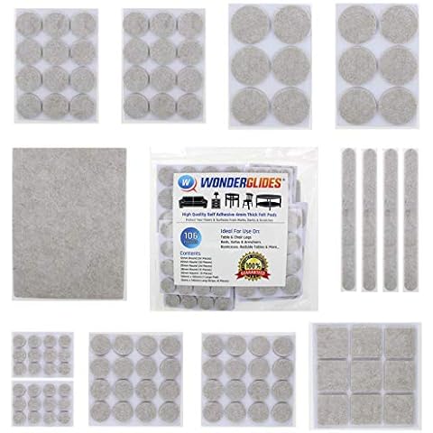 Lifeswonderful 106pcs Self-Adhesive Felt Pads Cover