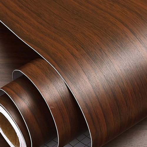 Image of Classics Pattern Peel and Stick Home Wallpaper, PVC Self Adhesive Wall Decor Wallpaper for Living Room, Hall, Restaurant (300 cm x 45 cm) (Classics-Brown)