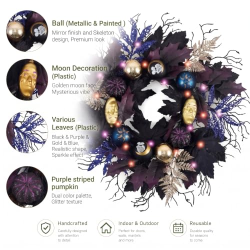 18 inch Halloween Door Wreath - image 4