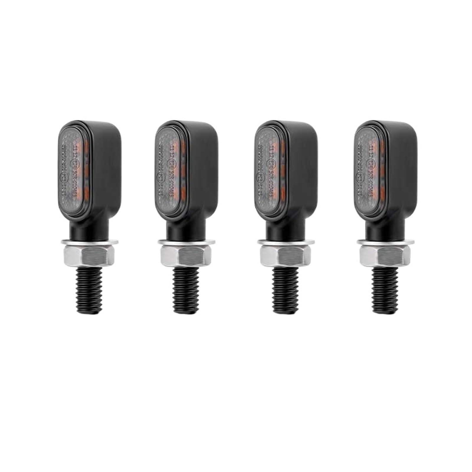 8mm led Turn Signal Light lamp Indicators Blinker clignotant(4pcs 3leds Black)