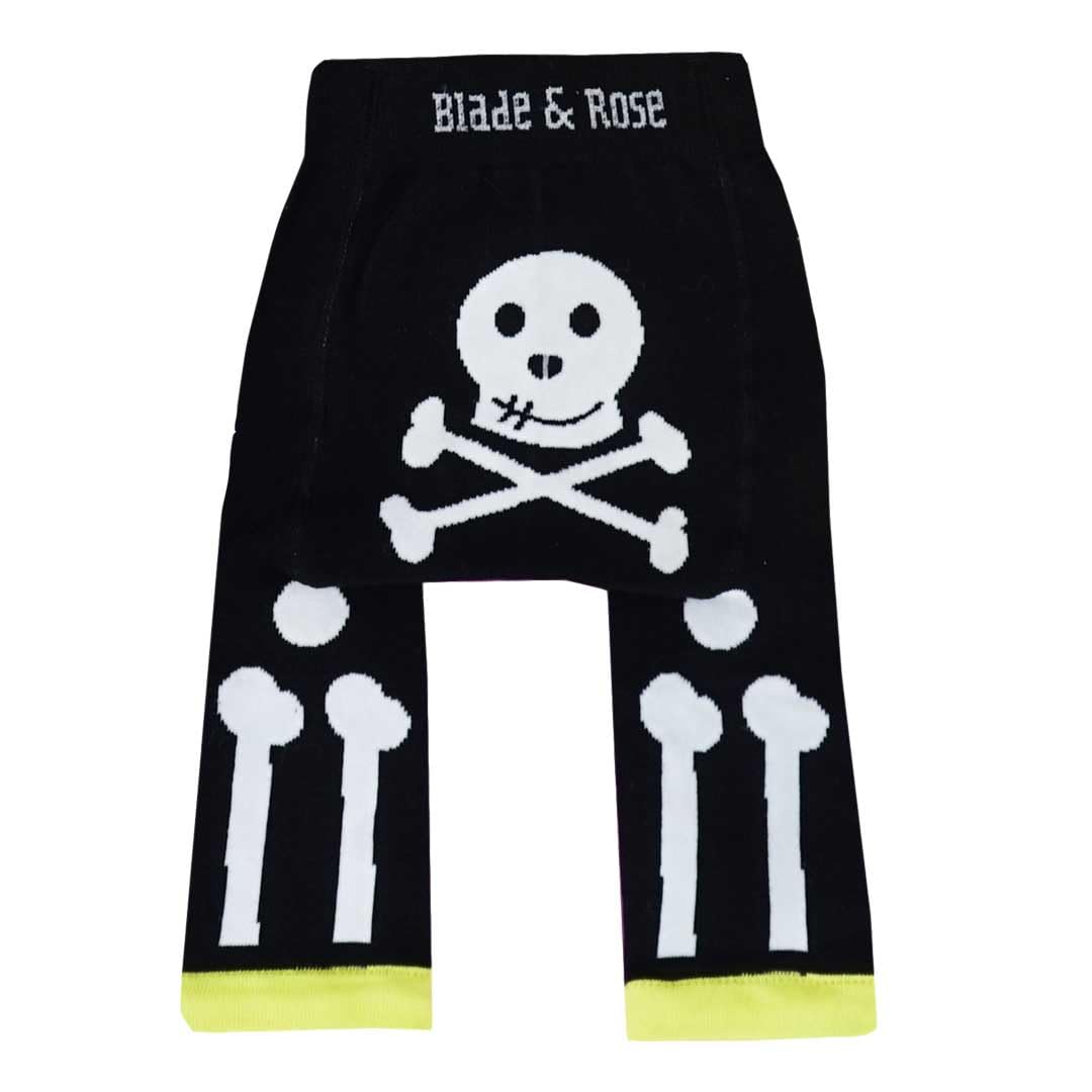 Blade & Rose | Halloween Skeleton Leggings | Unisex Clothing for Babies & Toddlers 0-6 Months Black/White