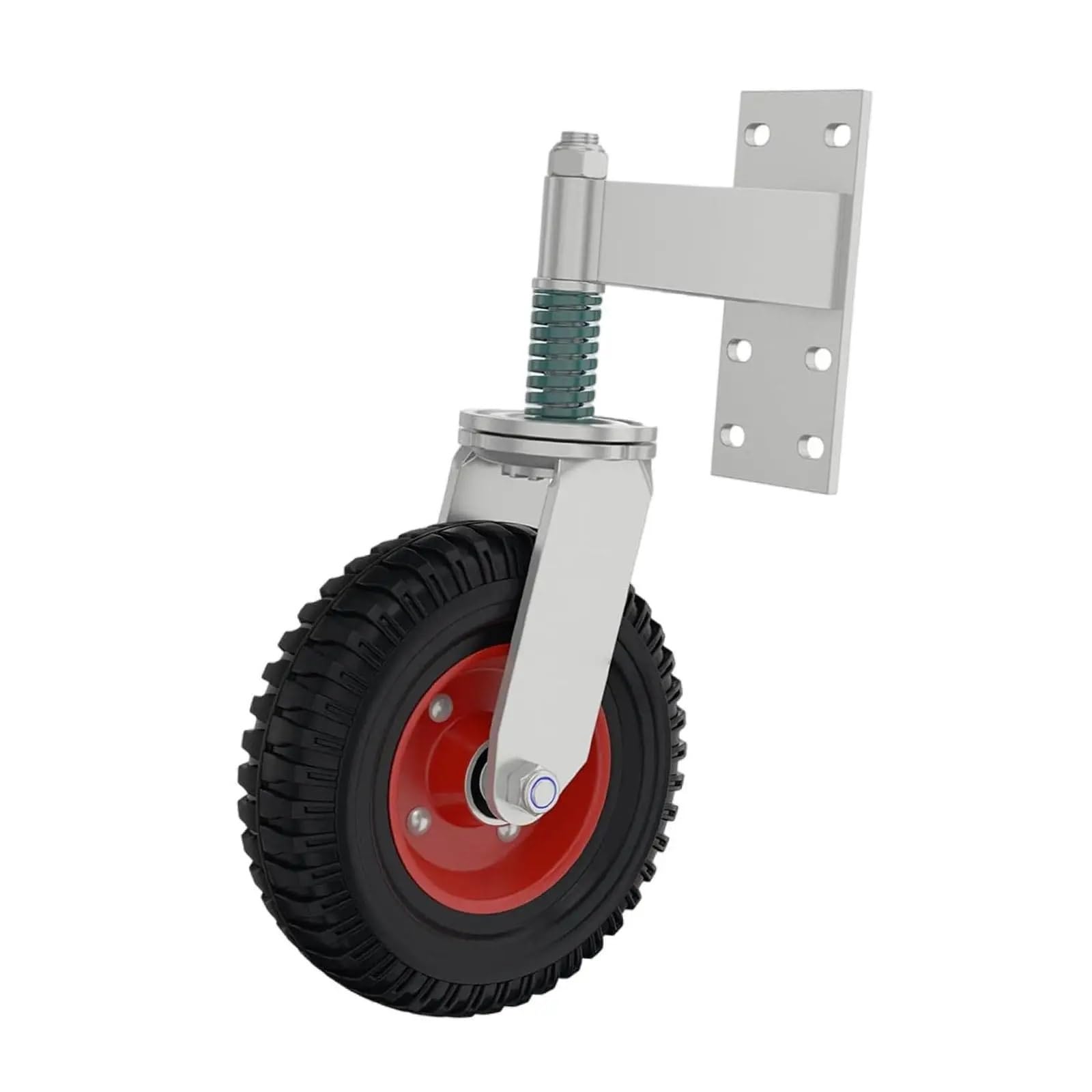 GBRJUYF 360° Swivel Castor Wheels, Heavy-Duty Spring-Loaded Gate Roller, Shock Absorbing Caster Wheel for Gates, 600lbs Capacity, Durable Support Wheel ()