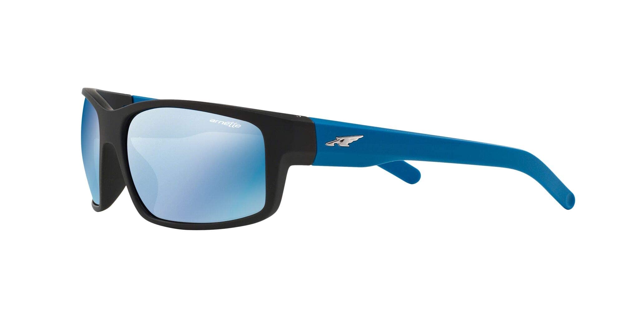An4202 Fastball Gafas de sol rectangulares, Negro caucho 3