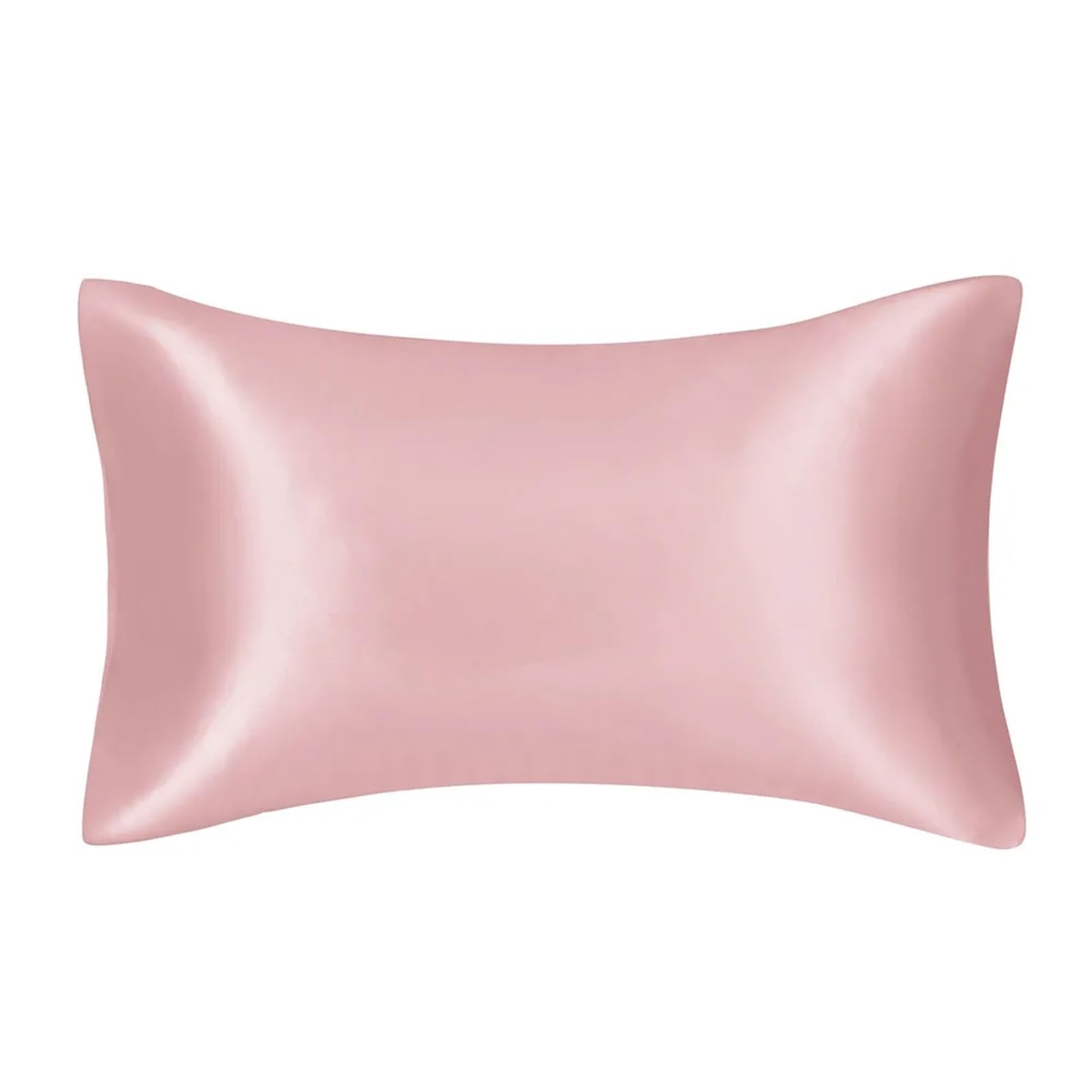 Cooling pillowcase, Solid Satin Pillowcase Multicolor Multiple Sizes(Dusty Pink,Queen(51x76cm))
