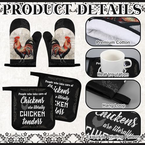 Bencailor6pcskitchendecorpotholdersovenmitts2dishtowels2farmhousecookingmittensovenglove2potholderforbakingcookinggrillingsupplyaccessoriesblackgrayrooster Urban Country Home Decor Bencailor 6 pcs kitchen decor pot holders oven mitts 2 dish towels 2 farmhouse cooking mittens oven glove 2 potholder for baking cooking grilling supply accessoriesblack grayrooster urban country home decor