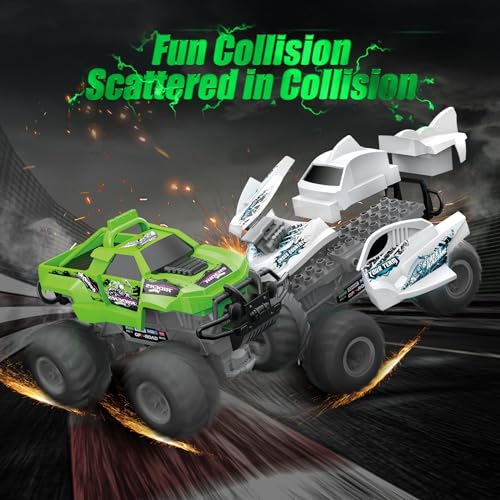 MOJINO Control Remoto Coche Niños 3 4 5 6 7 8 Technic Stem Bloques De Construcción Juguetes Regalos para Niñas De Años 2 En 1 Modelo RC Juguete Coche De Carreras