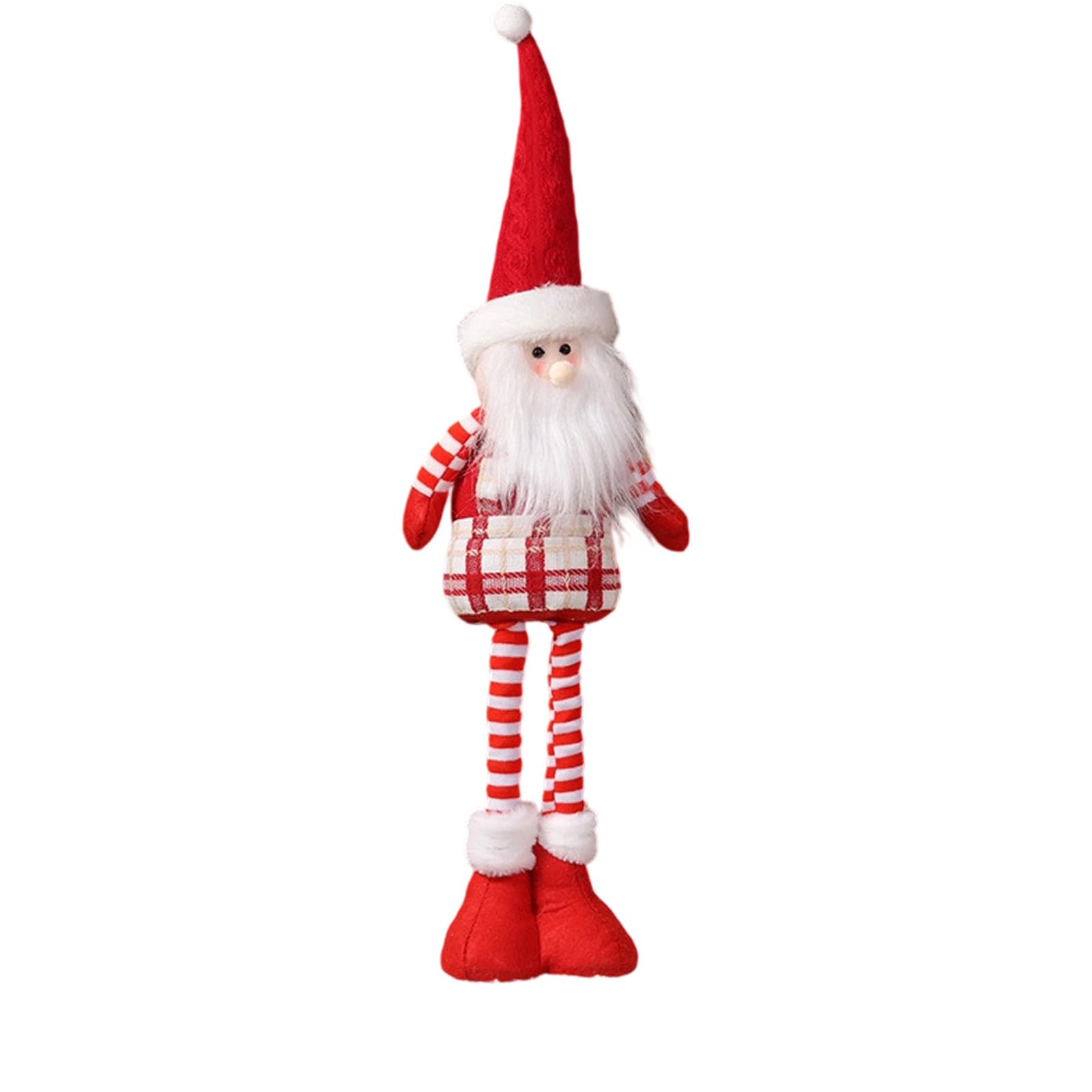 YWLUUOO Telescoping Christmas Decors Santa Snowman Deer Polyester Statue Storage Festival Table Centerpieces Christmas Stretchable Figurine