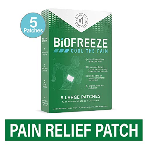 Biofreeze Pain Relief Patch, Large, 5 Patches