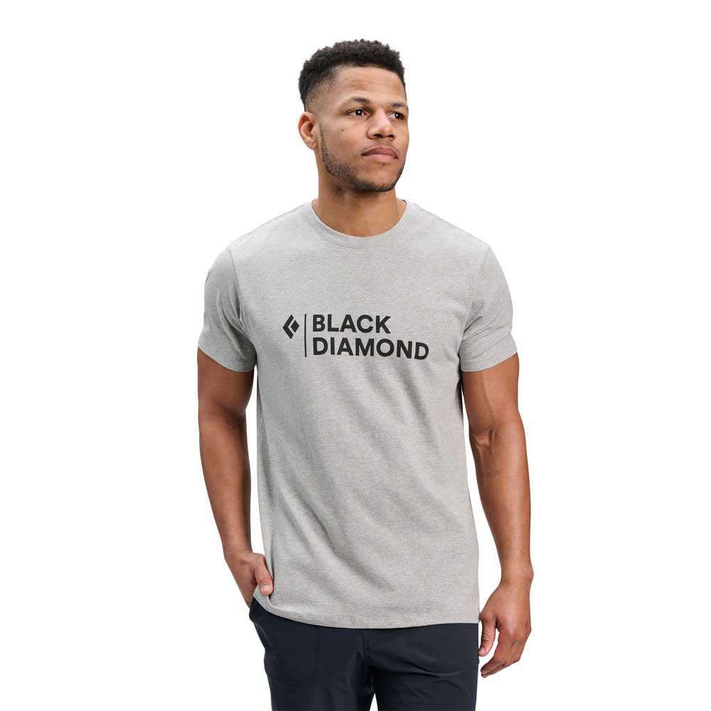 Black Diamond Herren Mini Stacked T-Shirt, Nickel Heather, L