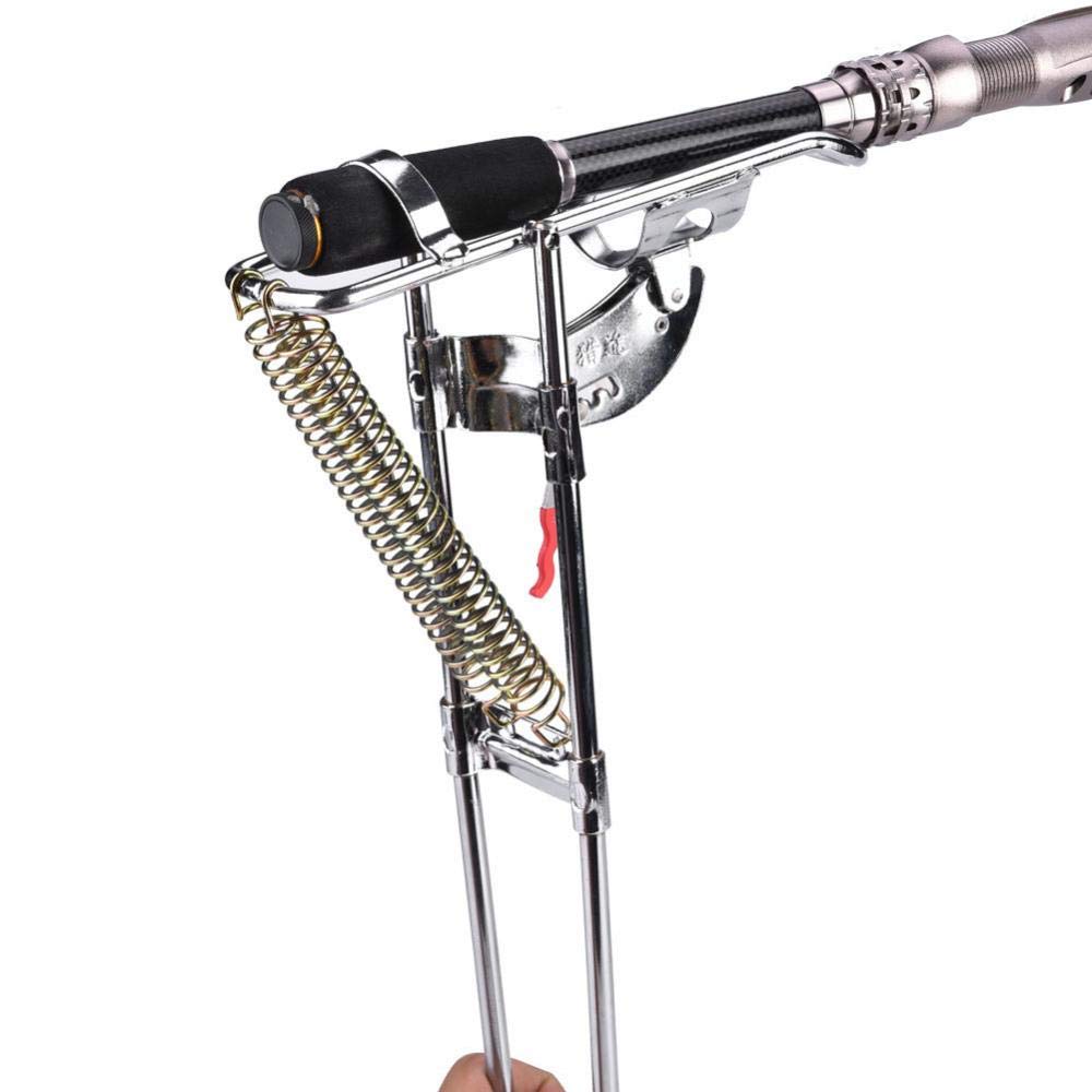 Canne à pêche Support réglable extension de la tige de repos poteau amovible stand rack pêche engins accessoires Outil d'argent