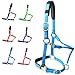 T TEKE Adjustable Horse Halters by Heavy Duty Soft Nylon, Padded with Anti-rubbing Waffle Neoprene on Both Crown & Nose