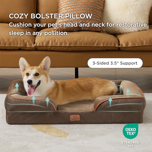 image for Bedsure Orthopedic Dog Beds Large Sized Dog - Washable Large Dog Cat B