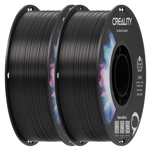 Creality ABS Filament 1.75mm Black 2 kg, 3D Printer Filament Bundle,...