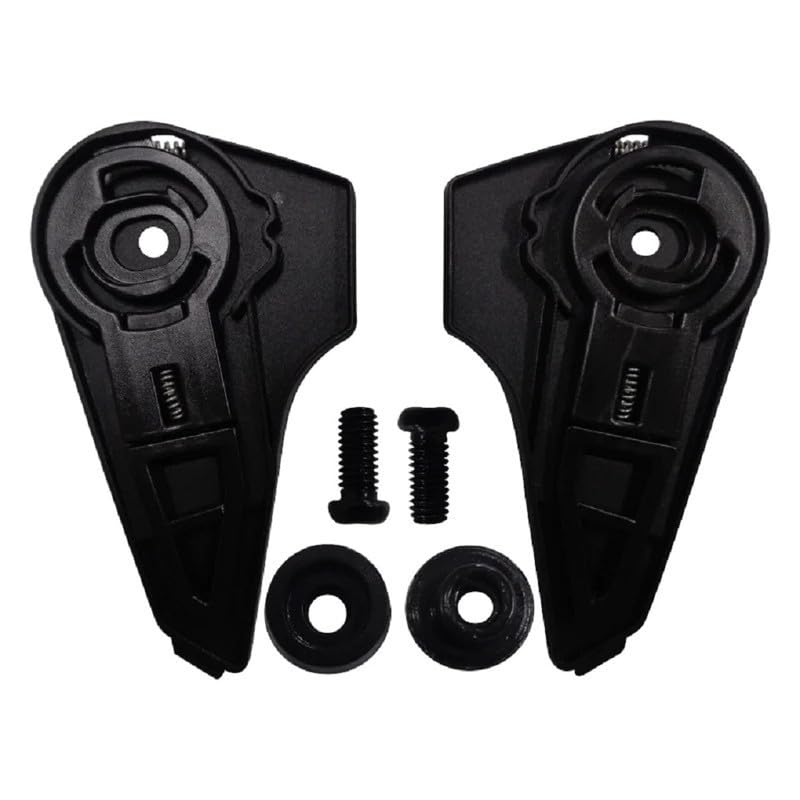 Image of Visor Mechanism Compatible with SMK Stellar Helmet | Helmet Visor Side Plate Pivot Kit Replacement Spare Parts Set | Easy Lock Mechanism | Black